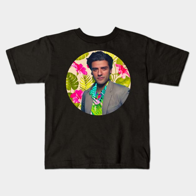 Oscar Isaac Kids T-Shirt by austyndelugoart